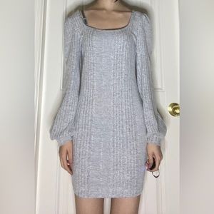 Gray bodycon dress